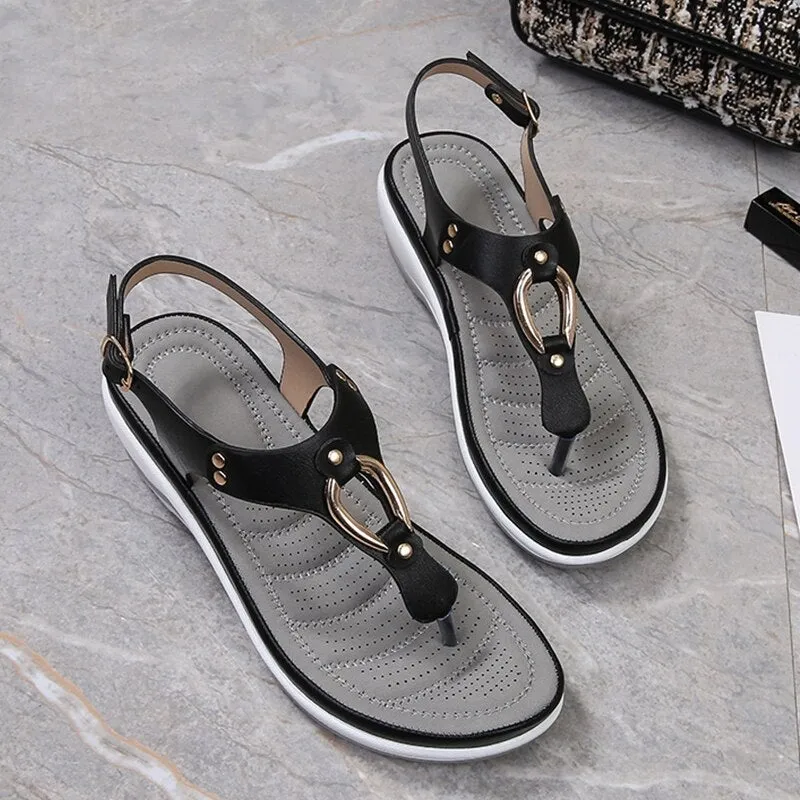 Summer Beach Solid Color Flip Flops For Women Clip Toe Ladies Shoes Jk Flip Flop