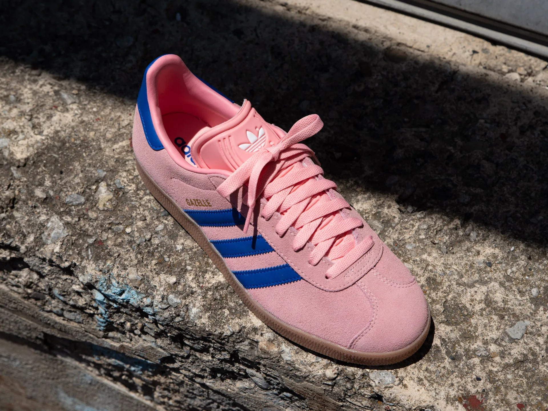 Adidas Gazelle 'Semi Pink Spark/Lucid Blue' Original Adidas Shoes