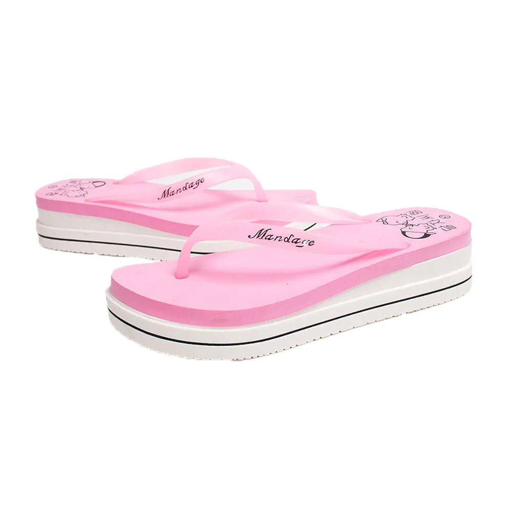 Best Flip Flops During Pregnancy Women Summer Beach Soft Wedge Shoes Flip Flops Flat Platform Slippers Gift