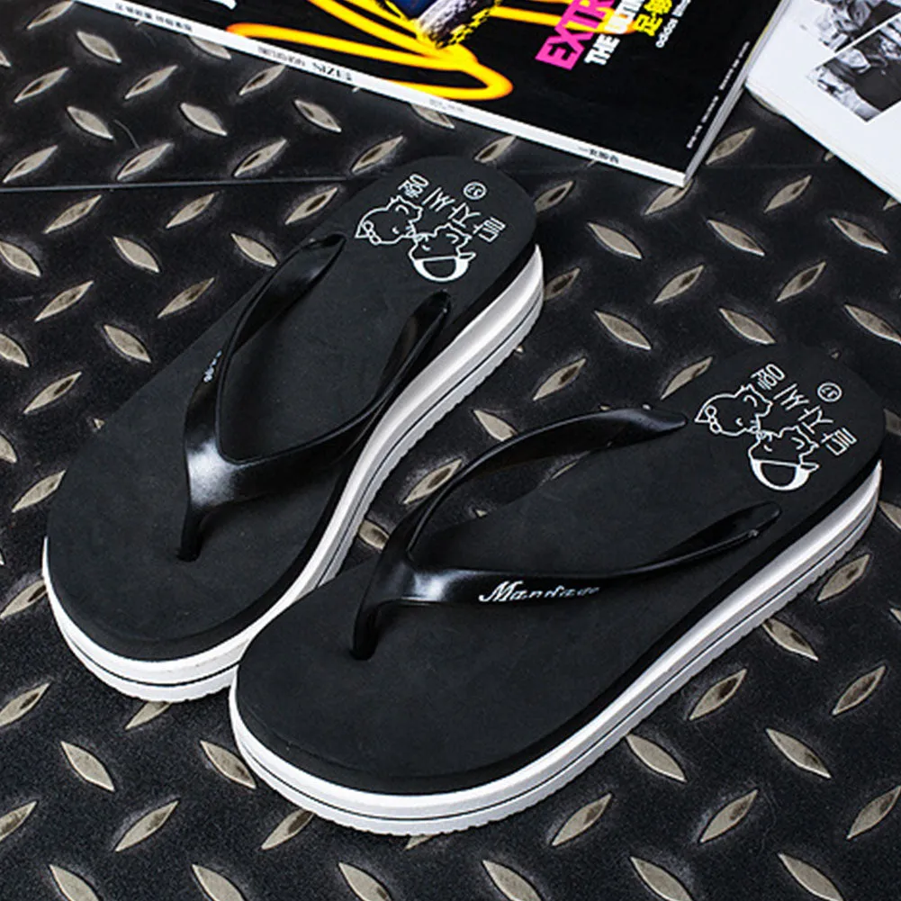 Women Summer Beach Soft Wedge Shoes Flip Flops Flat Platform Slippers Gift Movego Flip Flops