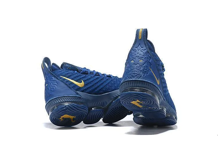 Nike Lebron XV 16 EP Dark Blue Gold Men Shoes Sale Size US 7-12 Asics Flexible Running Shoes