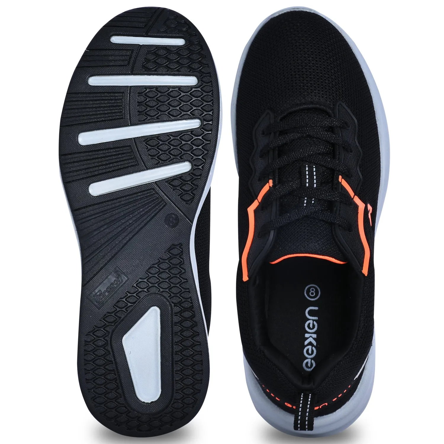 Air Max 2017 Running Shoe 10.0 Eeken KESHGIA114 Black Lightweight Soft Cushioned Walking Shoes For Men