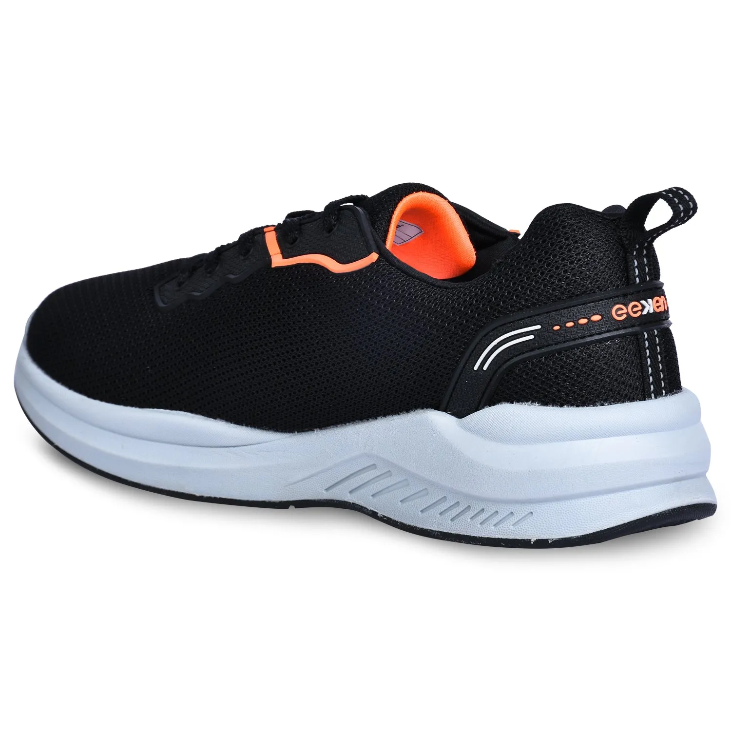 Track Shoes Running Eeken KESHGIA114 Black Lightweight Soft Cushioned Walking Shoes For Men