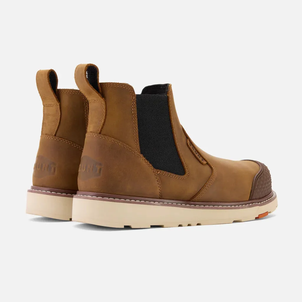 Brunt The Ohman (Comp Toe) 6" Reinforced Slip-On Work Boot Men's Composite Toe Work Boots With Zipper