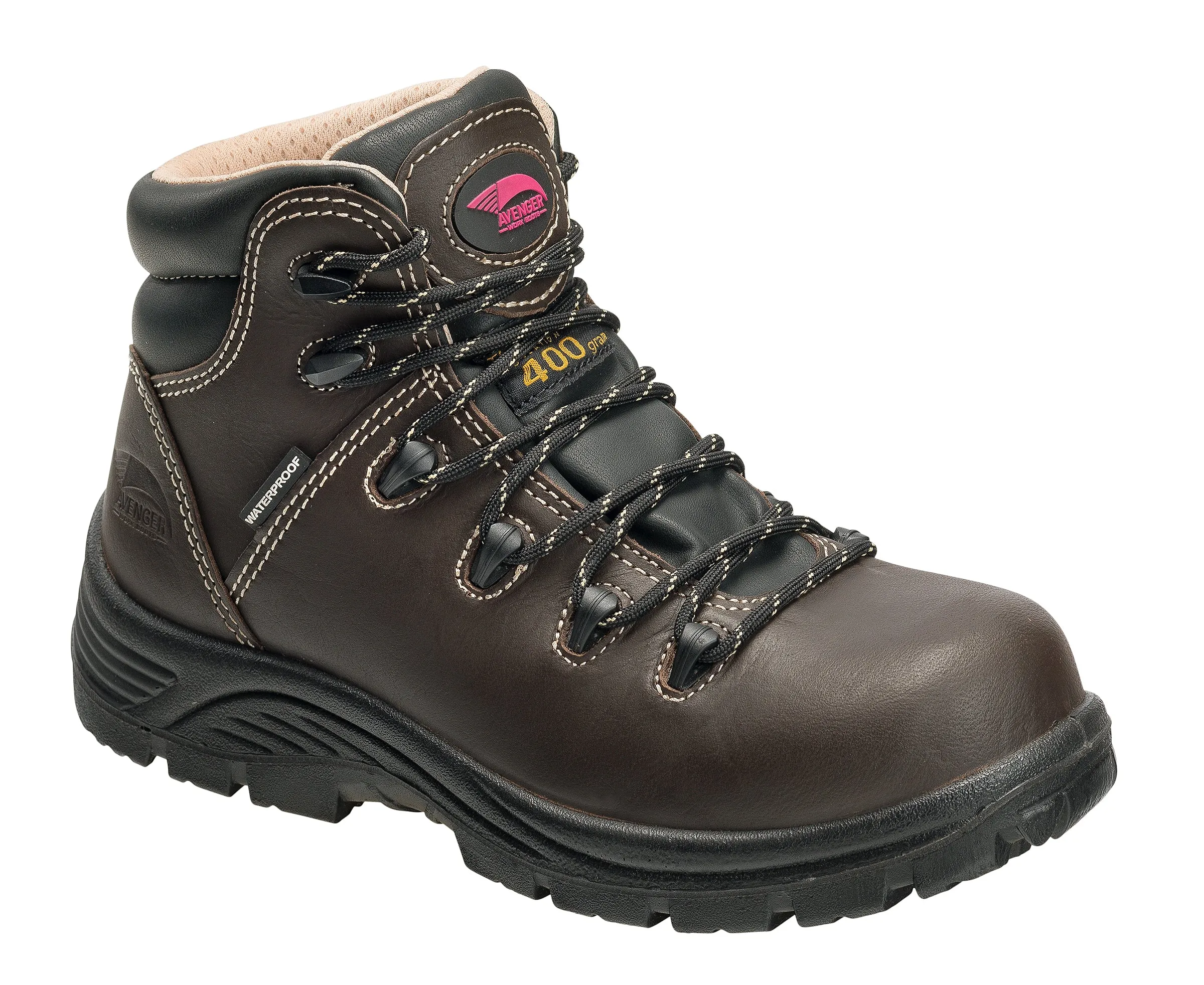H&h Work Boots 'Avenger' Women's Farmer 400GR WP Comp Toe - Brown / Black