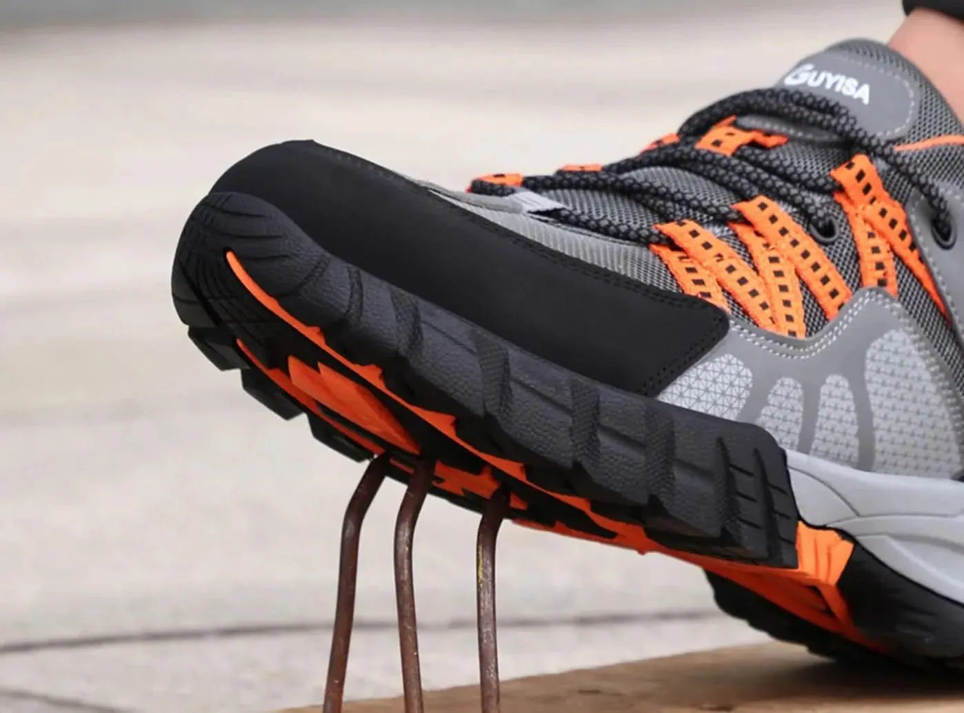 FitVille Men's Leather Hiking Shoes Cowboy Work Boots Steel Toe