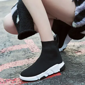 Stacy Loafers Sooneeya 2018 New Stretch Sock Shoes Woman Flats Fashion Bling Women Casual Shoes Elastic Sneakers Shoes Outdoor Female Loafers