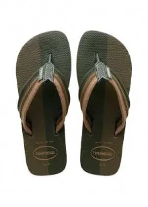 Kadee Slide HAVAIANAS URBAN COLOR BLOCK - GREEN OLIVE