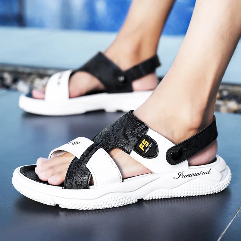 Tizzey Slippers Summer Casual Outerwear Sandals And Slippers Beach Shoes Men