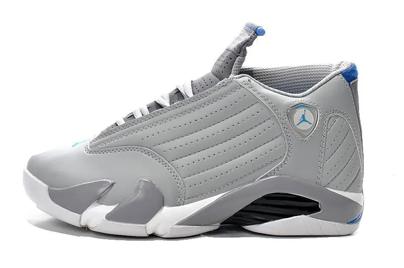 Nike Air Jordan 14 Retro Grey Blue Sneaker Shoes Sale Men Size 7-13 Asics Gel Venture 8 Trail Running Shoes
