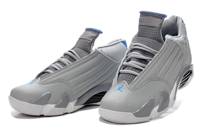 Nike Air Jordan 14 Retro Grey Blue Sneaker Shoes Sale Men Size 7-13 Asics Gt 2000 3 Trail Running Shoe