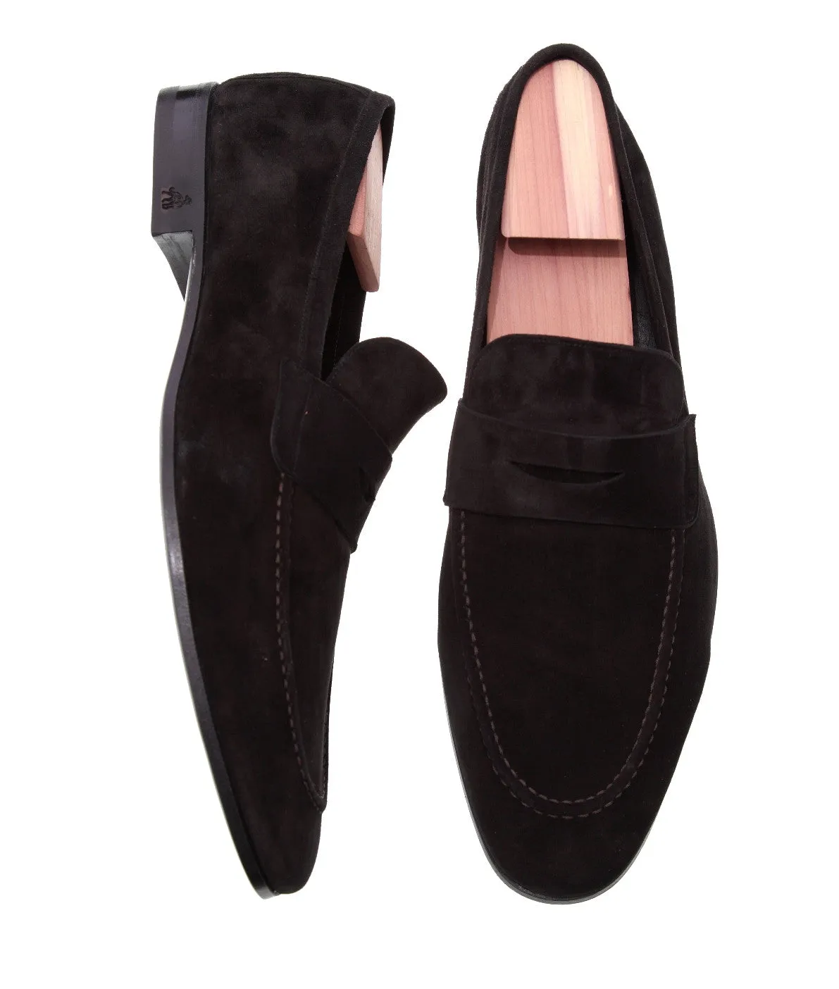 Marino Black Suede Loafers Summer Charms Walk Suede Loafers
