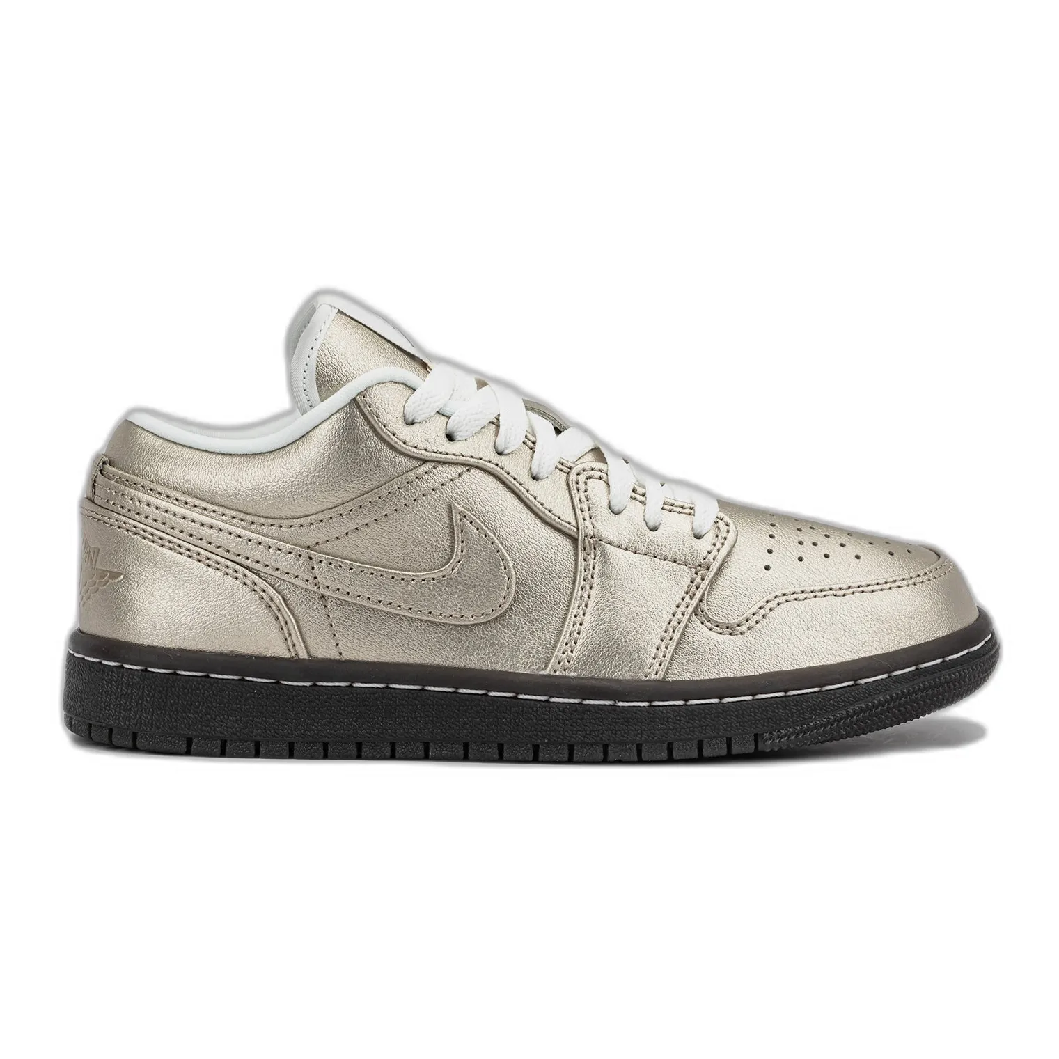 Nike Women's Jordan 1 Low Se Shoes - Metallic Zinc / Summit White / Velvet Brown Asics Running Shoes Gt-1000 11