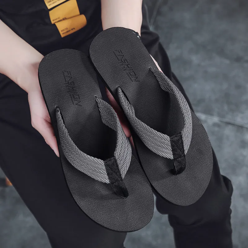 Men Beach Shoes Men's Slippers Summer Casual Non-Slip Cat In Slippers