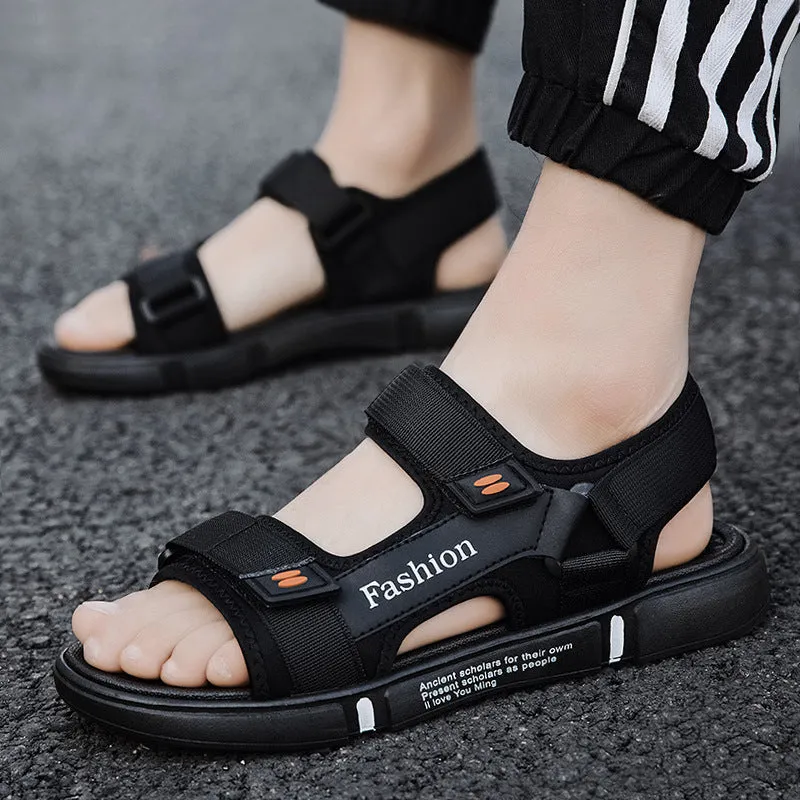 Men Beach Shoes Sandals Men's Fashionable Summer Casual Slippers Money Slide