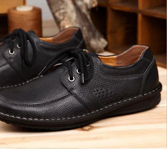 Dangling Flat Shoes Men Casual Shoes men's leather shoes flats soft comfortable Fashion British Style Shoes 8A106