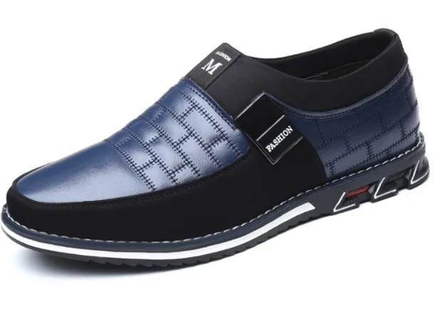 Hermes Fur Loafers Men Genuine Leather Casual Breathable Slip on Shoes