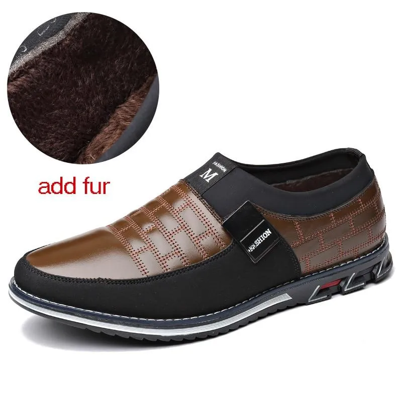 Heel Pads For Loafers Men Genuine Leather Casual Breathable Slip on Shoes