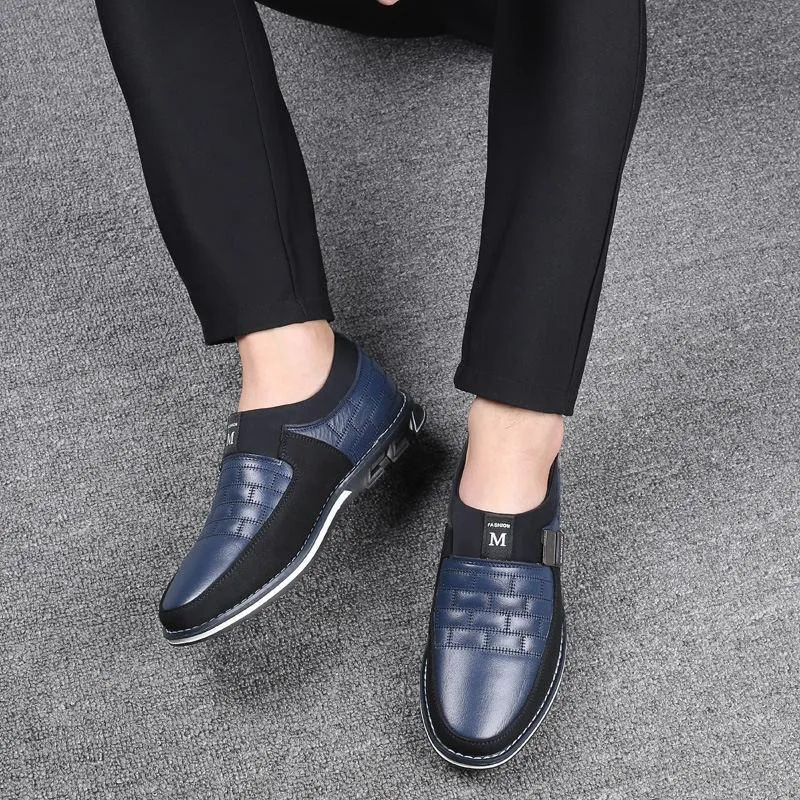 Speed Loafers Men Genuine Leather Casual Breathable Slip on Shoes