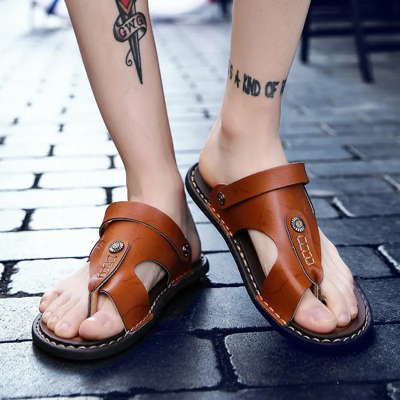 Caribbean Sandals Men Summer Shoes Beach Casual Flip Flops