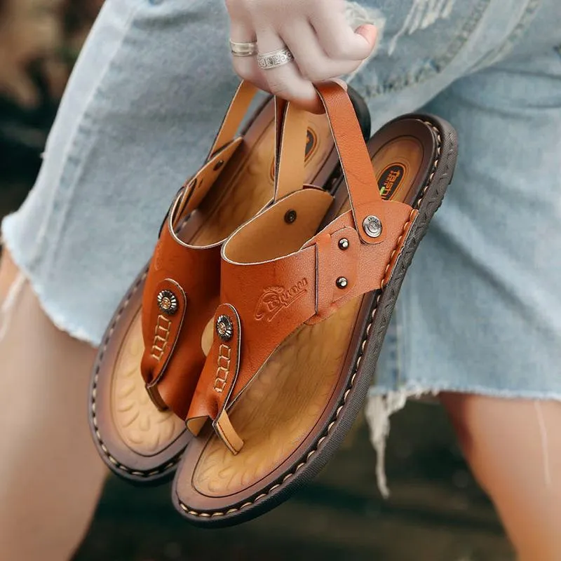 Men Summer Shoes Beach Casual Flip Flops St Lucia Sandals