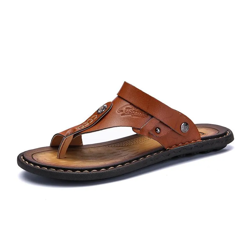 Strappy Sandals Platform Men Summer Shoes Beach Casual Flip Flops