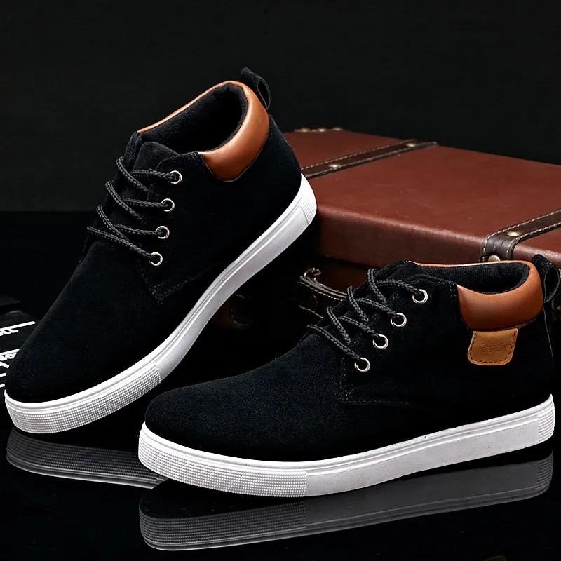 Bottom Workout Shoes Men's Casual Shoes Spring Autumn Breathable High Style Men Flat Fashion Sneakers Simple Shoes Men Footwear