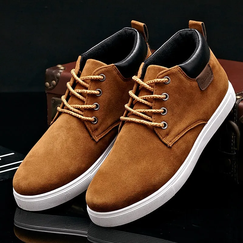 Men's Casual Shoes Spring Autumn Breathable High Style Men Flat Fashion Sneakers Simple Shoes Men Footwear Flats Shoes Collection