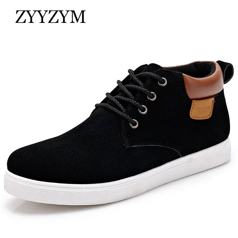 Men's Casual Shoes Spring Autumn Breathable High Style Men Flat Fashion Sneakers Simple Shoes Men Footwear Emerald Flat Shoes