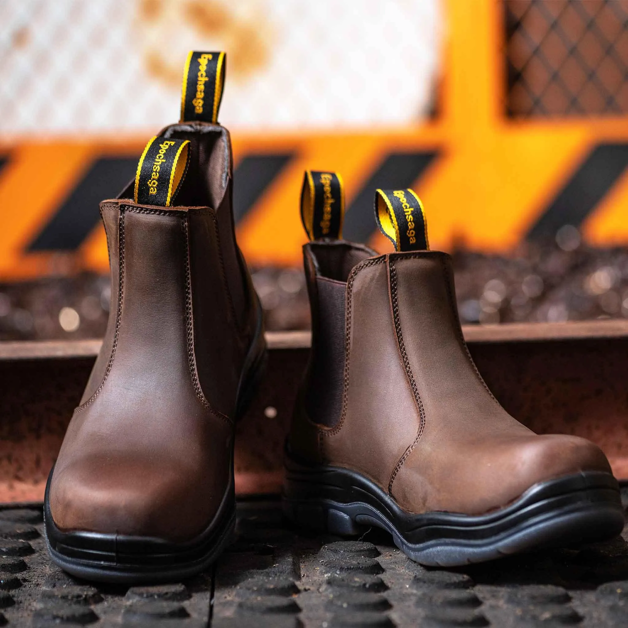 Rebel Work Boots Men's Composite Toe Chelsea Work Boots - 18KV EH Rated | H002