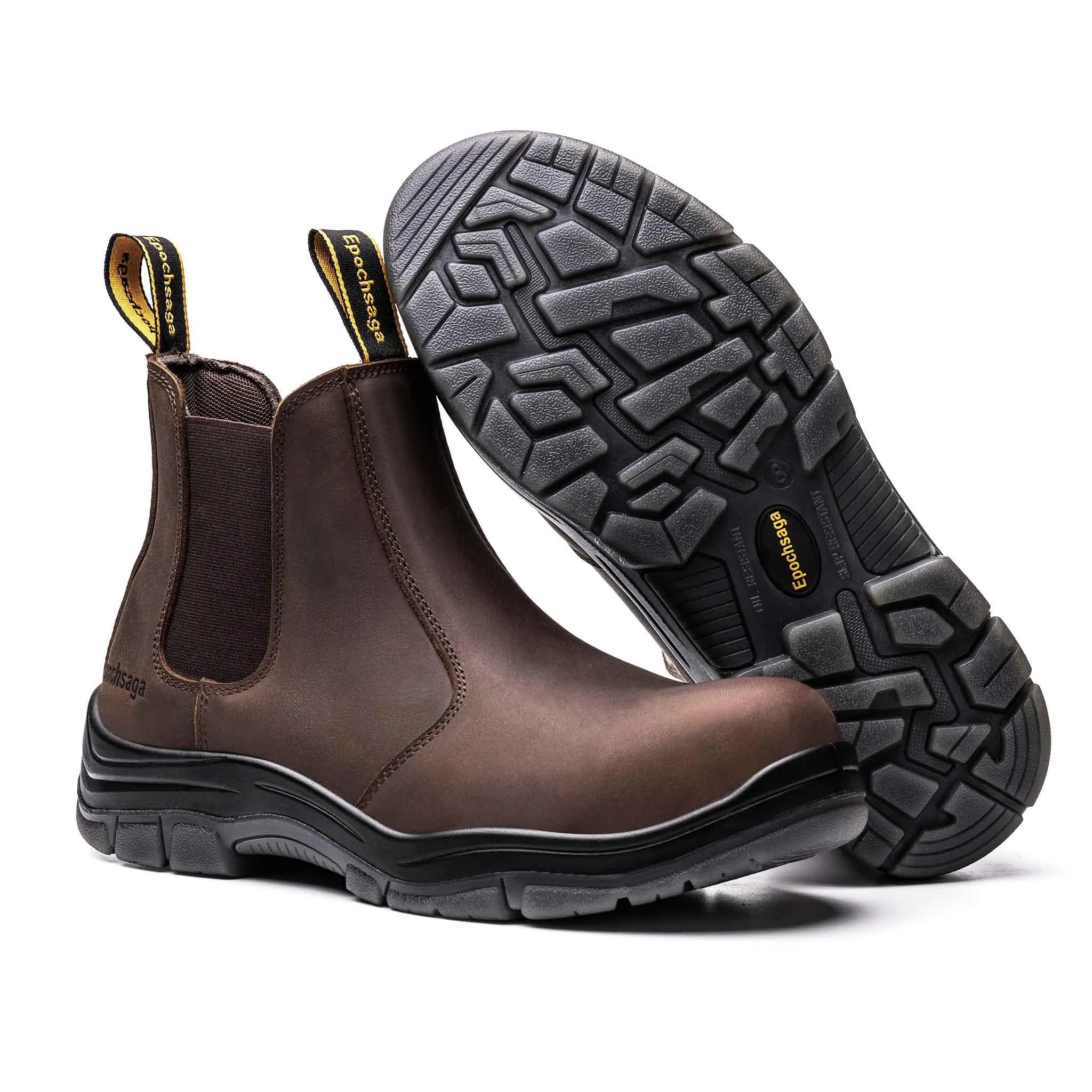 Comfy Insoles For Work Boots Men's Composite Toe Chelsea Work Boots - 18KV EH Rated | H002