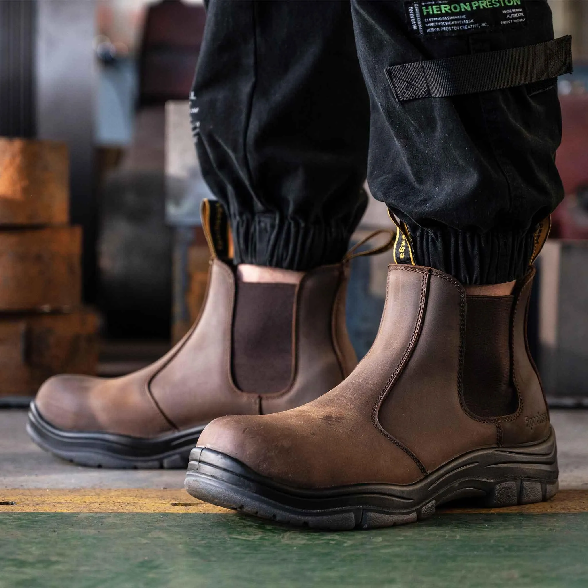 Men's Composite Toe Chelsea Work Boots - 18KV EH Rated | H002 Muck Chore Chelsea Work Boots