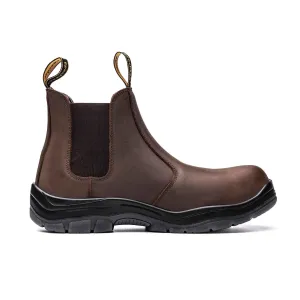 Men's Composite Toe Chelsea Work Boots - 18KV EH Rated | H002 Cheap Moc Toe Work Boots