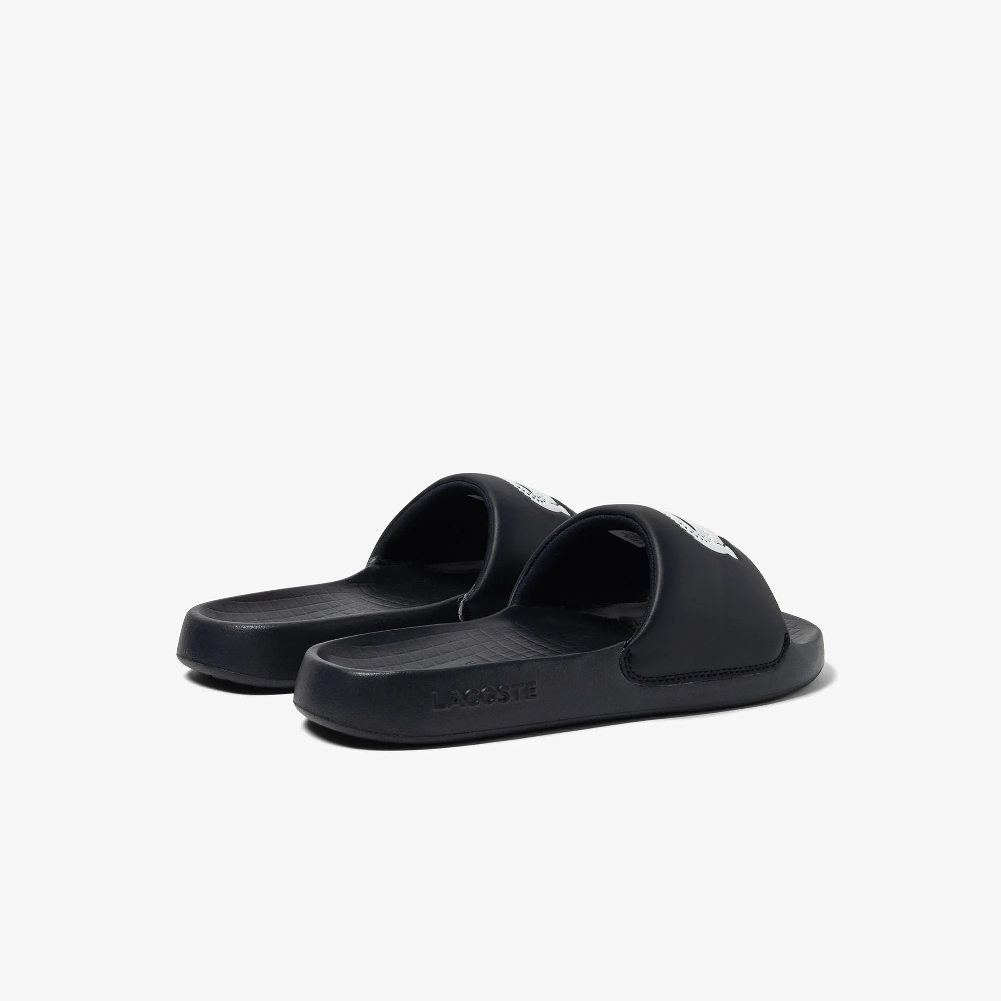 Sandals Resorts Last Minute Deals Men's Lacoste Croco 1.0 Synthetic Slides - 45CMA0002