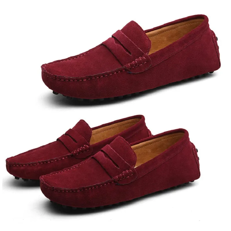 Men's Moccasins Lightweight Leather Loafers Loafers Narrow Width