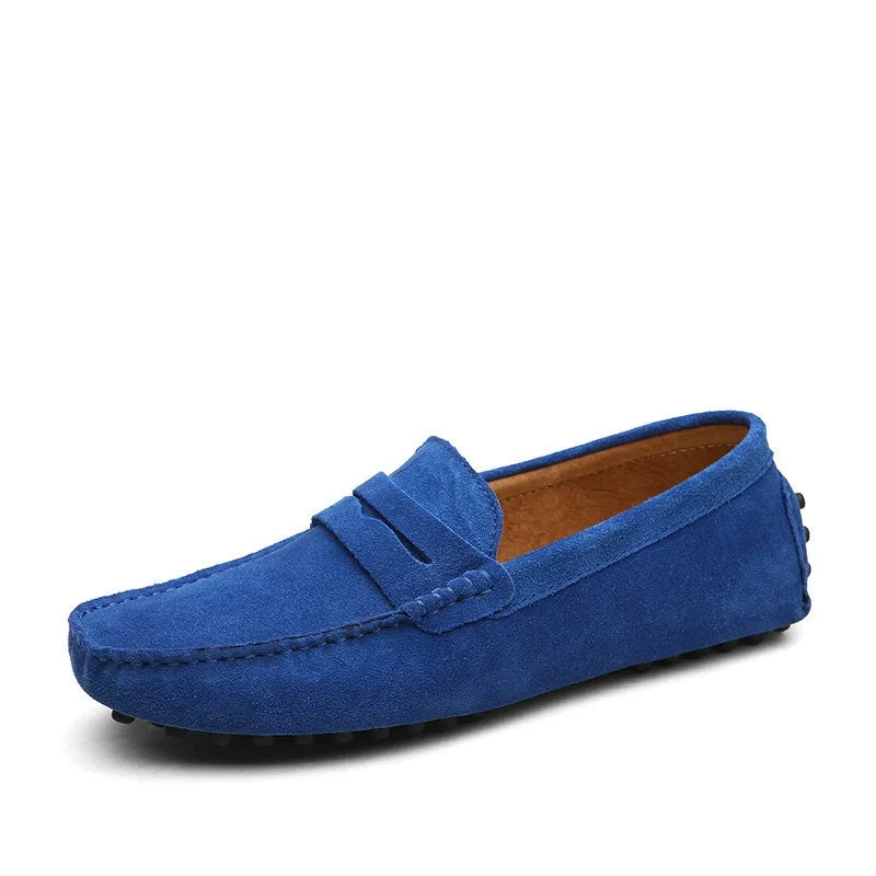 Men's Moccasins Lightweight Leather Loafers Kids Loafers
