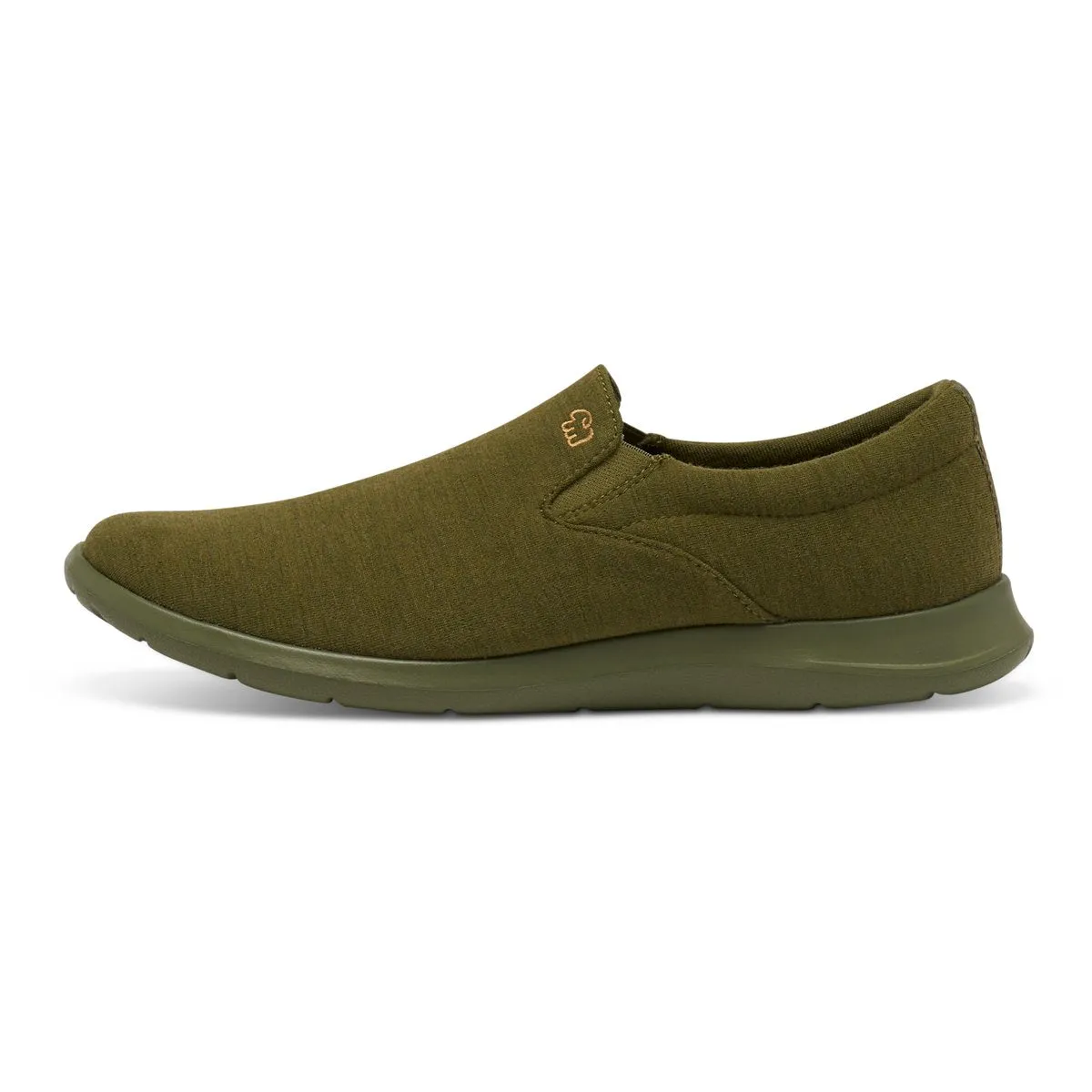 Leather Slip-on Sneaker Men's Slip-Ons Olive Green
