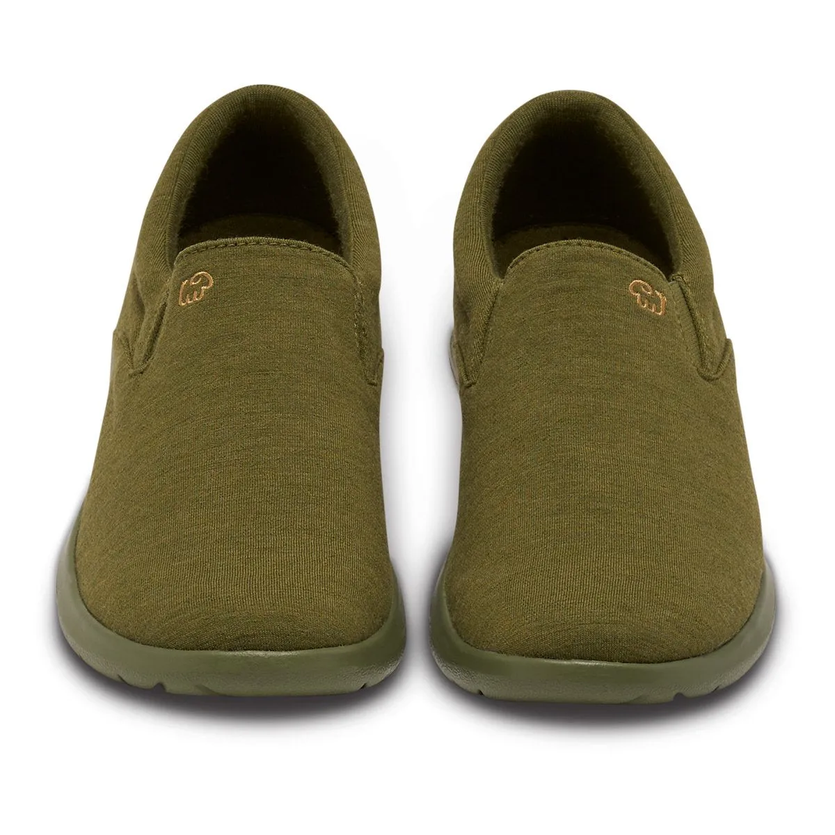 Men's Slip-Ons Olive Green Ladies Slip Ons