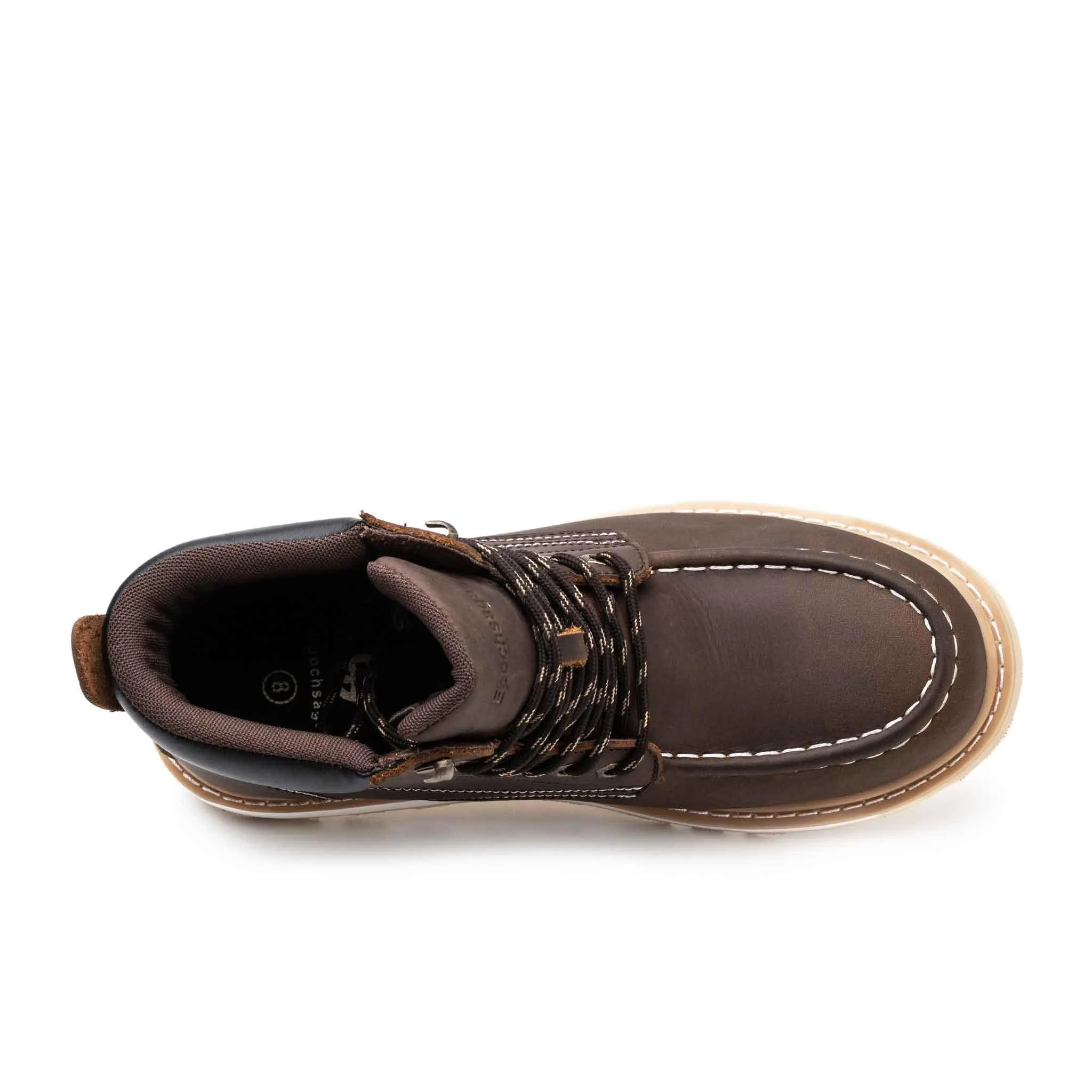 Men's Steel Toe Waterproof Work Boots - Rubber Sole | H004 Best High Top Work Boots