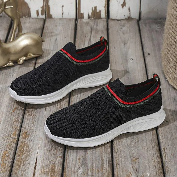 Mesh Flat Shoes Women Comfortable Flat Rate Shoe Box