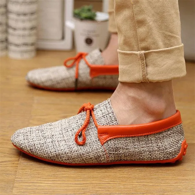 Gravel Flat Shoes Hot Sale New 2017 Fashion Men Summer Shoes Breathable Weaving Shoes Men Lace-up Flats Casual Light Comfortable Driving  Loafers