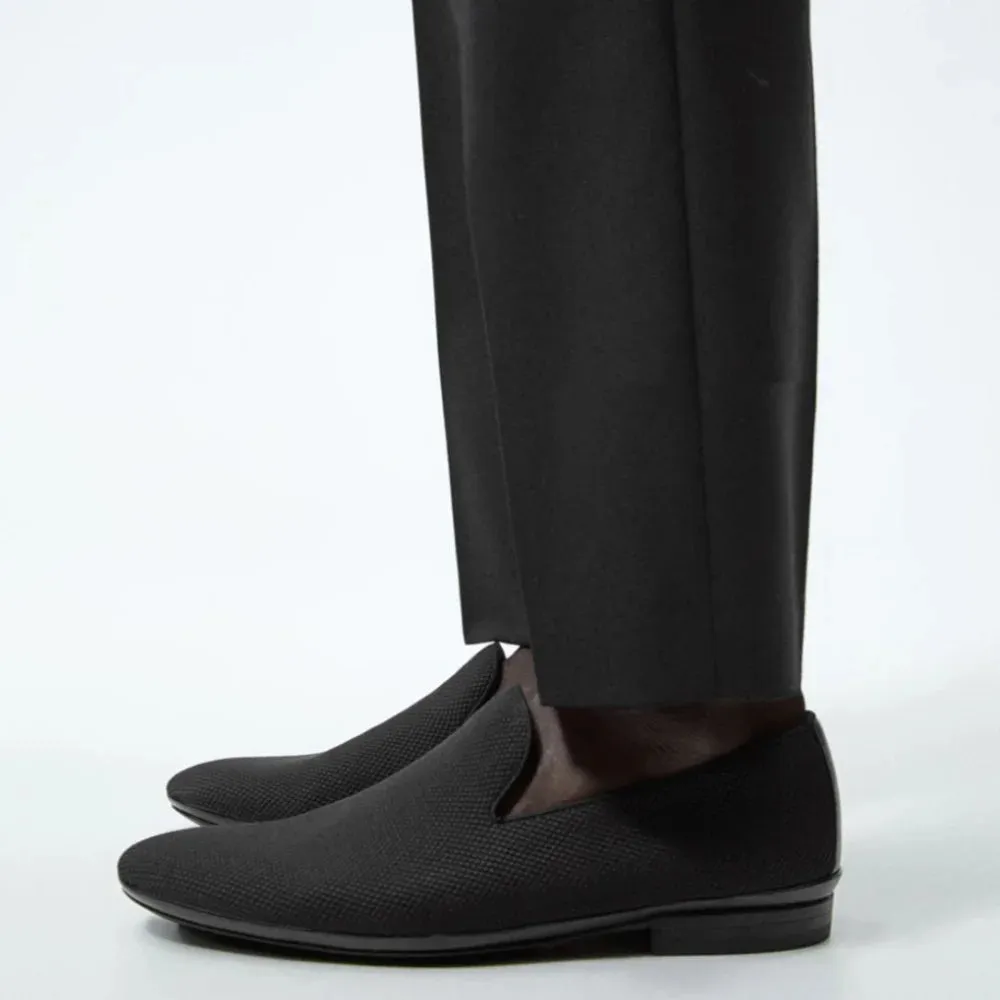 ZARA LEATHER FINISH LOAFERS 2605-920-040-BLK Indian Loafers