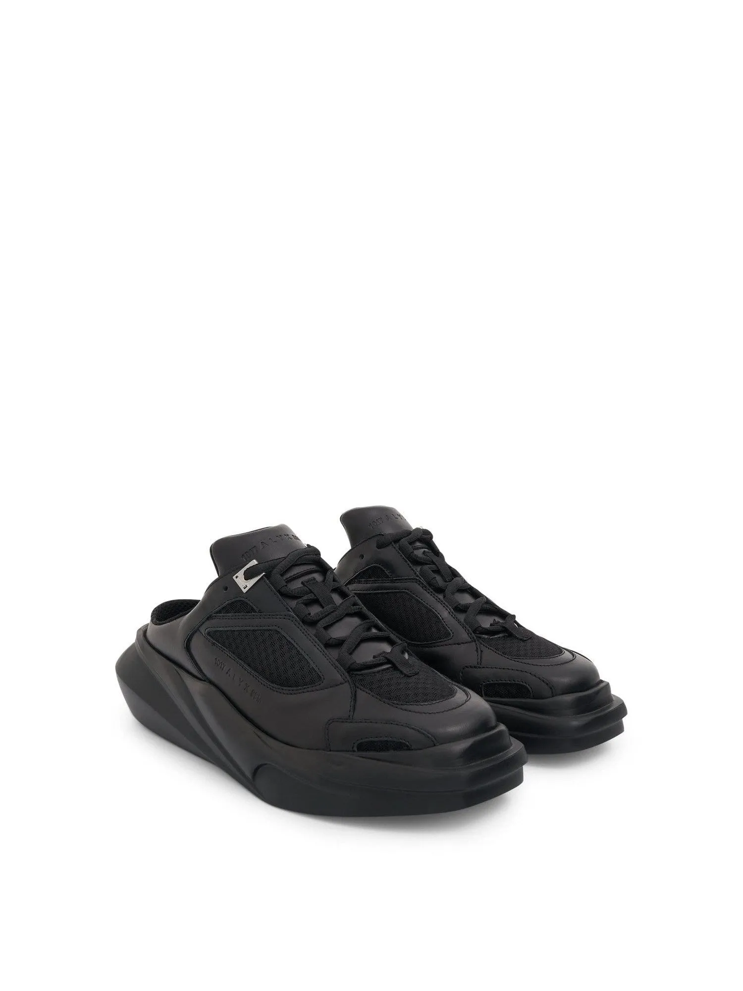 Mono Hiking Mule in Black Cow Print Loafers