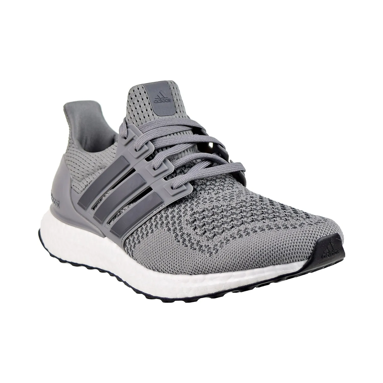 Adidas Ultraboost Men's Shoes Grey-White-Black Adidas Ankle High Shoes