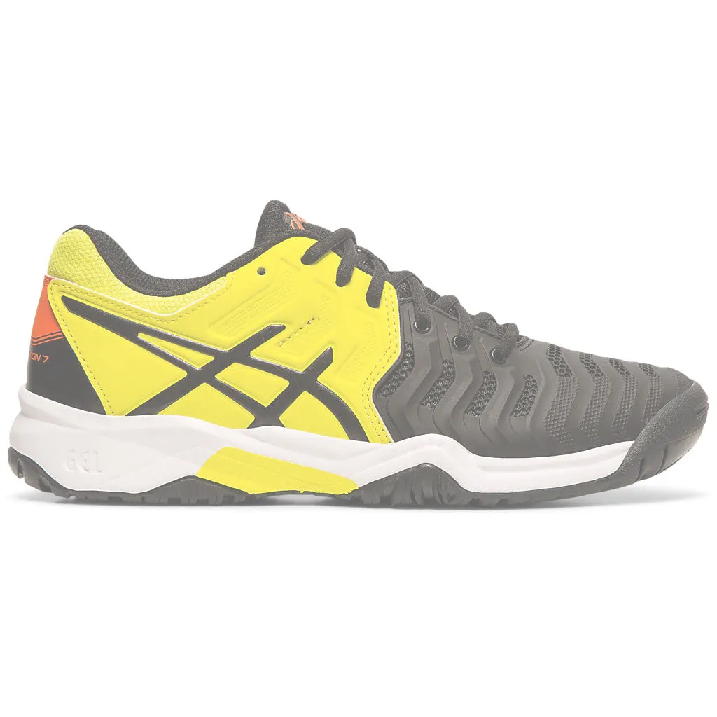 Asics Gel Resolution 7 GS Black Yellow Juniors Tennis Shoes Asics Gel Dedicate 5 Tennis Shoe