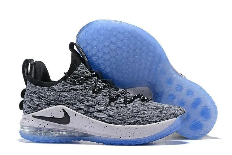 Asics Smart Shoes Nike Lebron XV 15 Low EP Grey Black White Men Shoes Sale Size US7,8,8.5,9,10,11,12