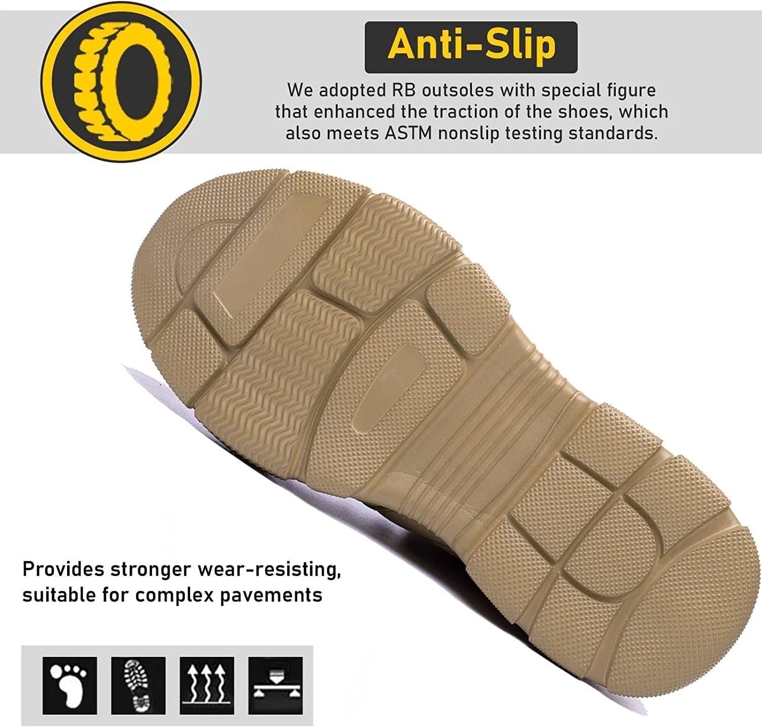 LIWEGHT Safety Boots Slip Resistant Steel Toe Cap Best Winter Work Boots Canada