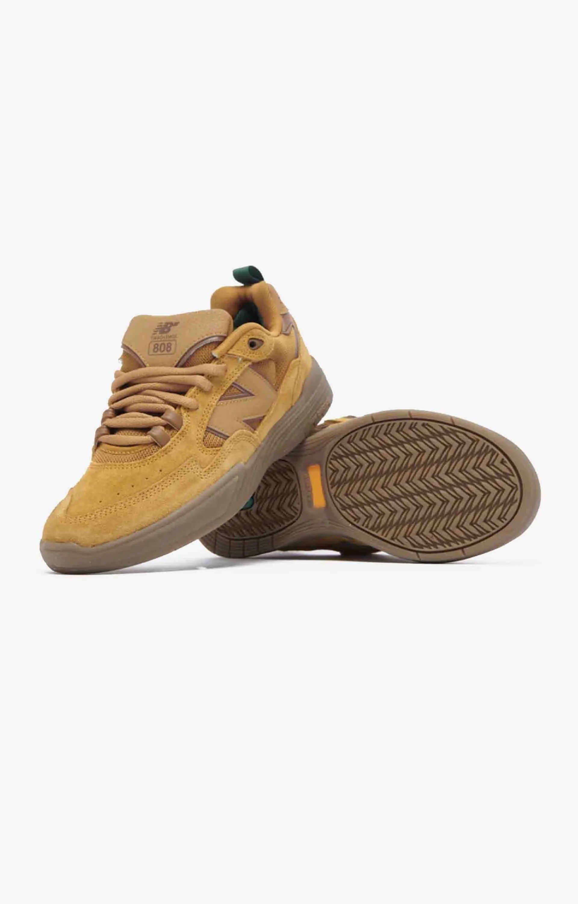 New Balance 247 New Balance Numeric Tiagos NM808WHE Shoe, Wheat/Gum Suede