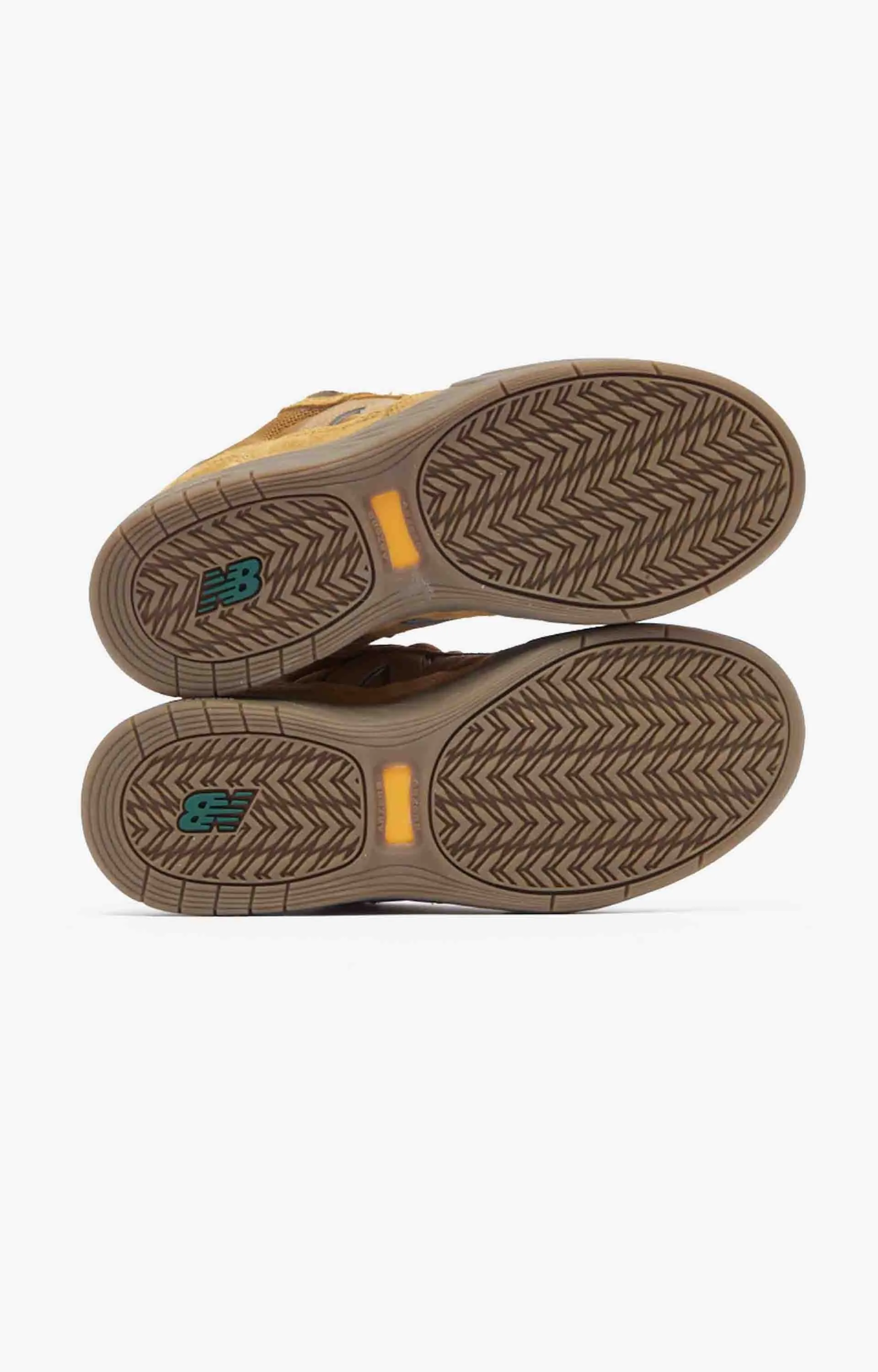 New Balance Numeric Tiagos NM808WHE Shoe, Wheat/Gum Suede New Balance 9060 Beige Cream