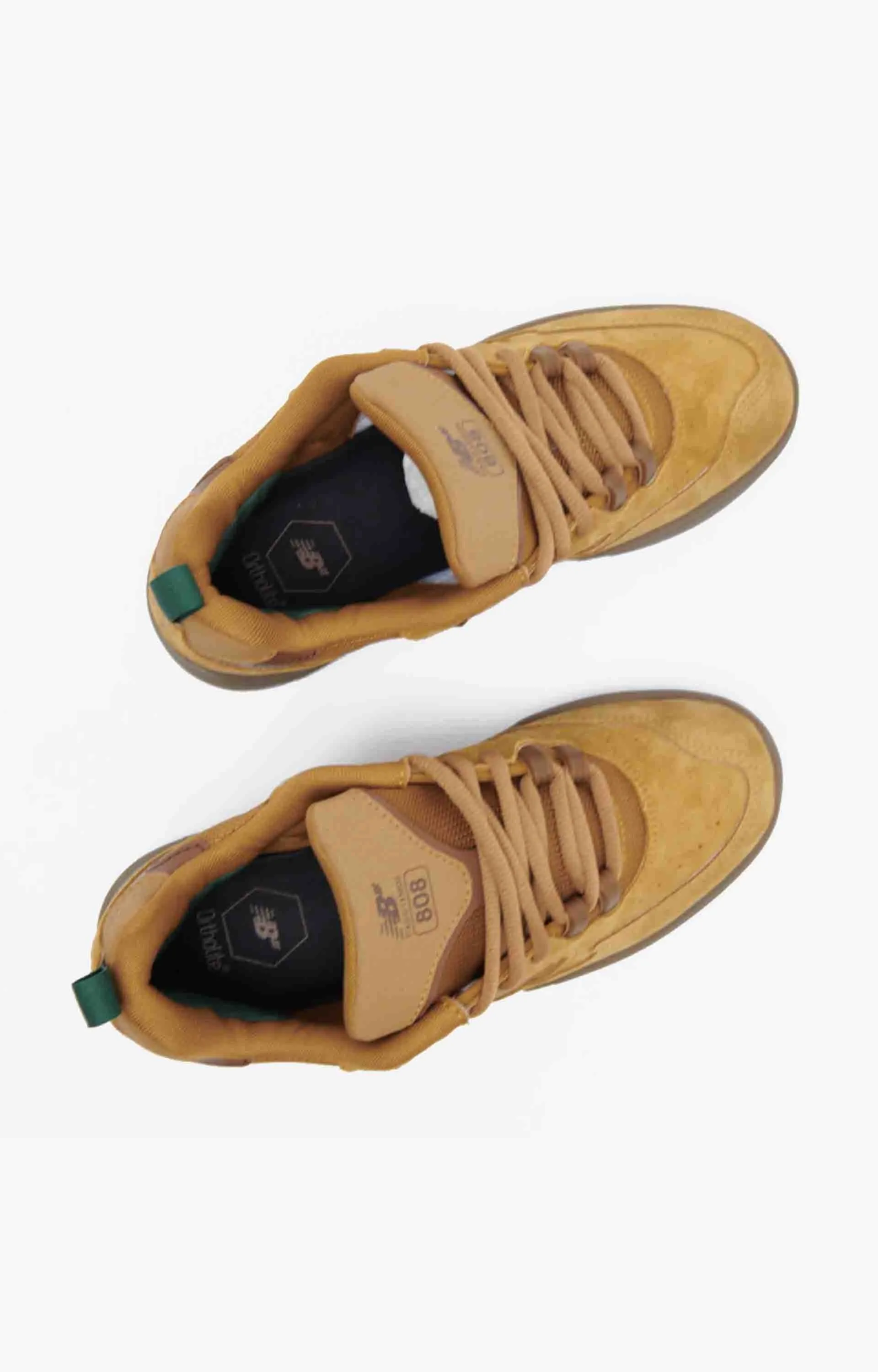 New Balance Shoes Aesthetic New Balance Numeric Tiagos NM808WHE Shoe, Wheat/Gum Suede